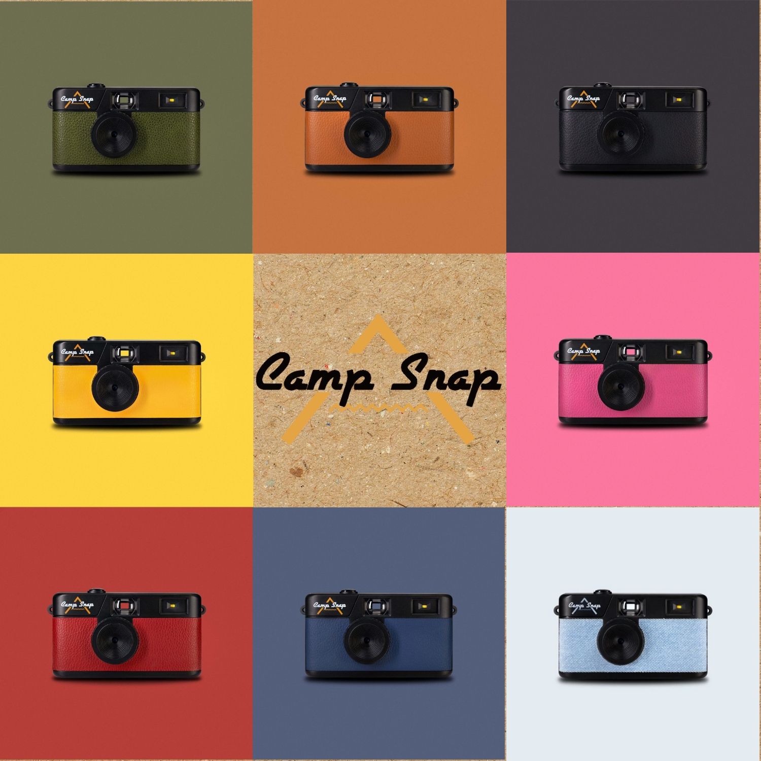 collage of camp snap photos
